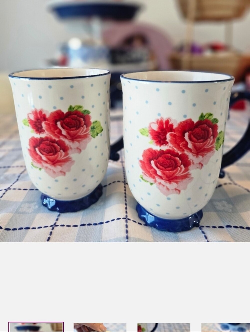 Pioneer Women New In Box Coffee Mugs Hertiage Floral 18oz Cups